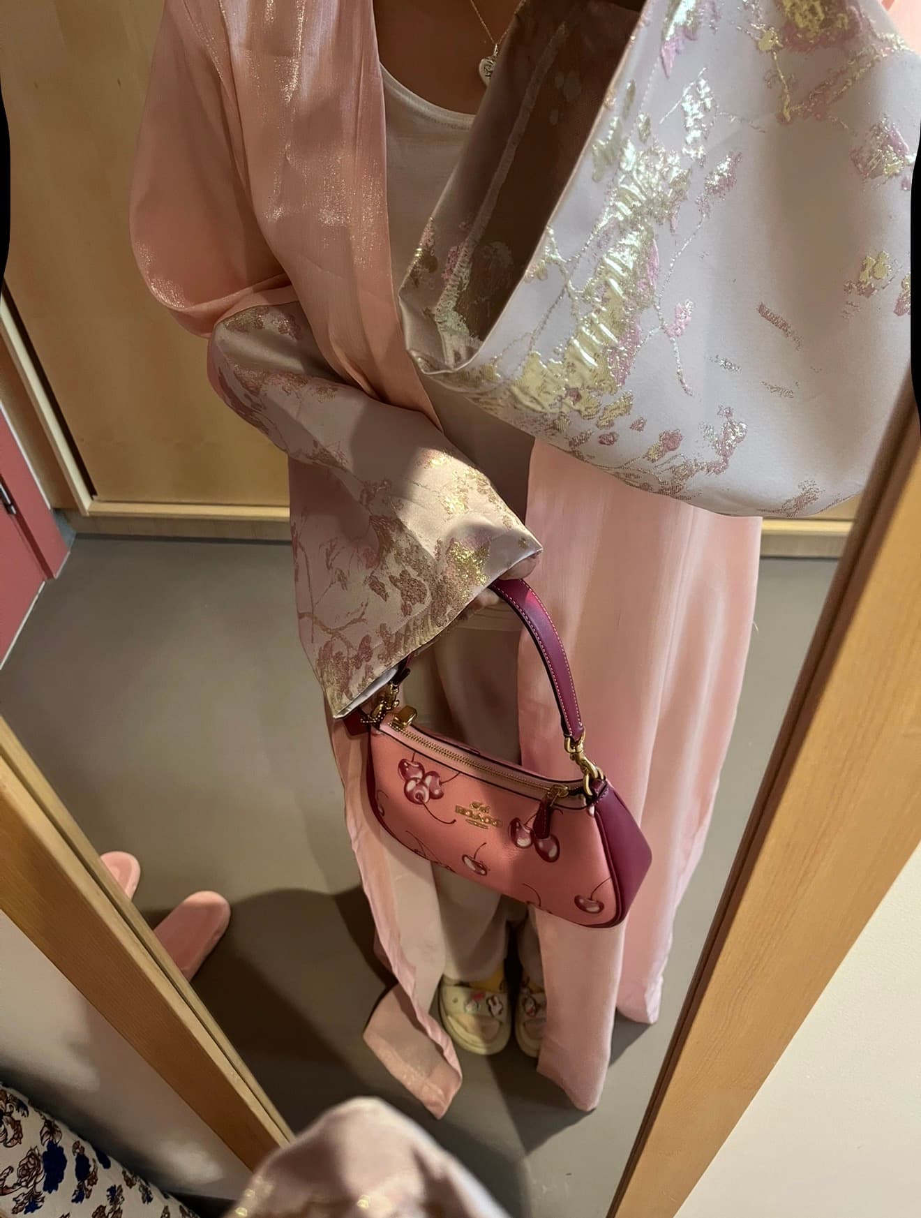 Aisha wearing one of her early abaya designs